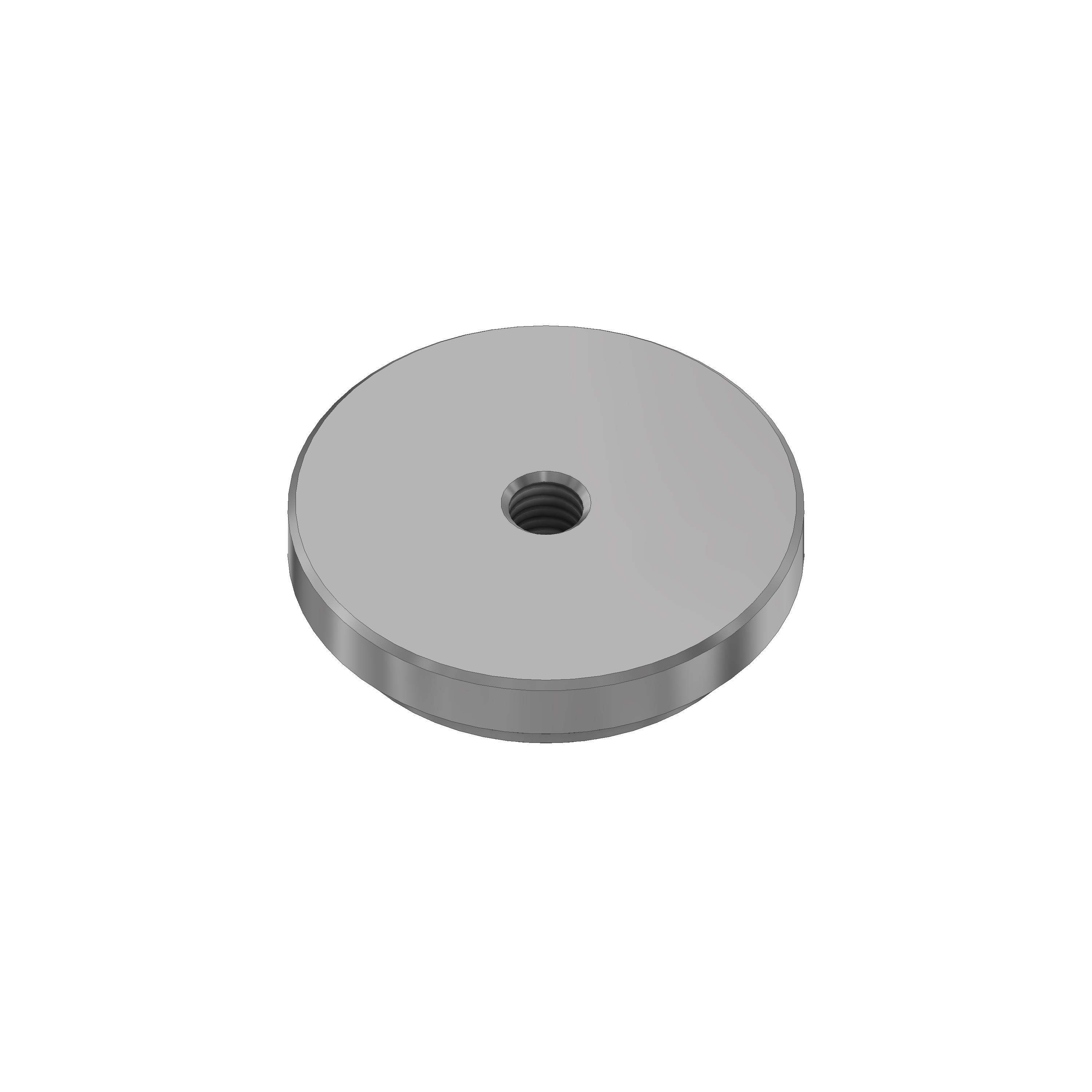 V2A Einschweißdeckel Ø33,7 mit Gewinde M6