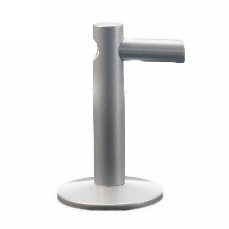 Handlaufhalter Ø55 7 teilig beschichtet in RAL9006 mit Innengewinde M10