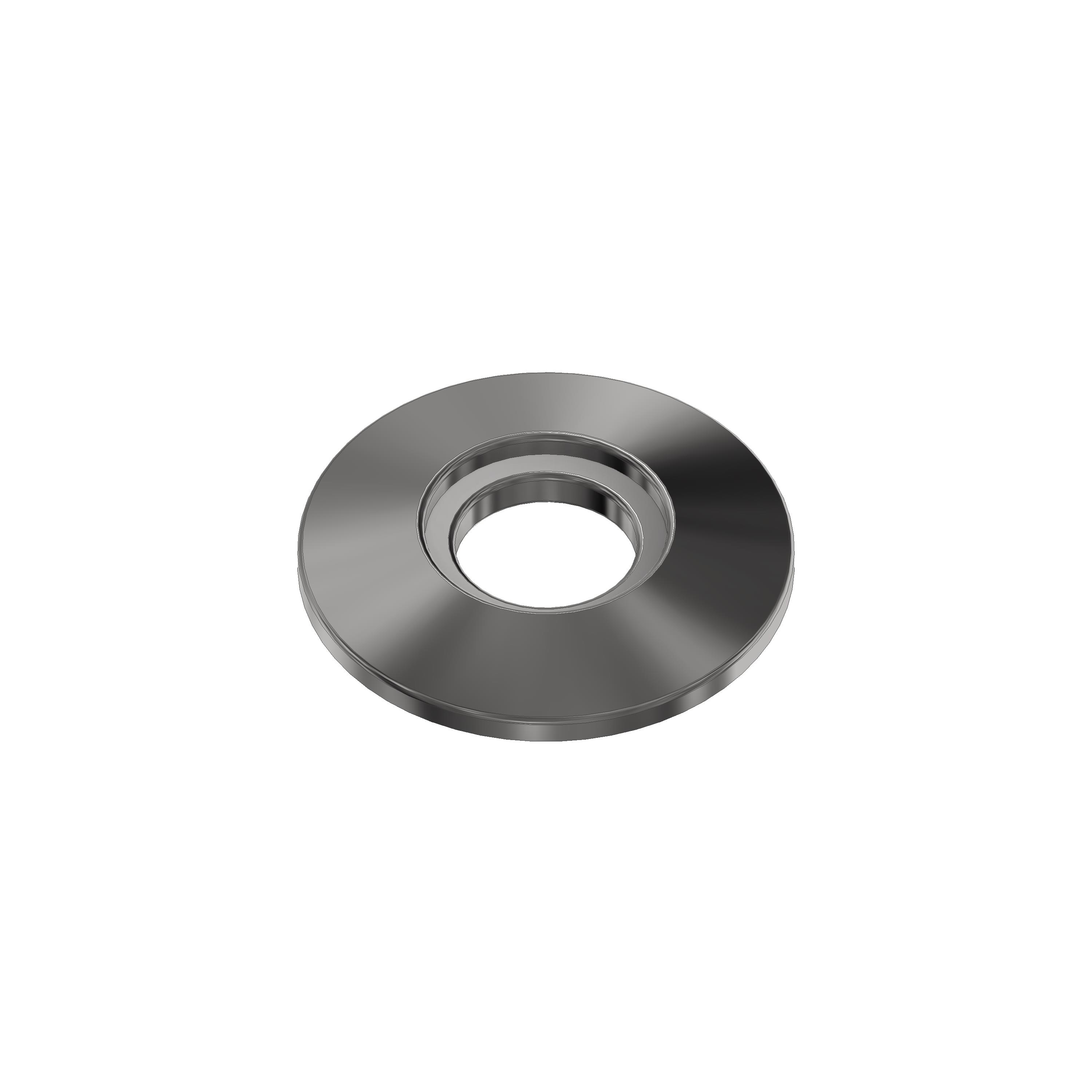 Trapezscheibe Ø30x4 mm Stahl mit Ausdrehung Ø14,7x1,5 mm und Durchgangsbohrung Ø11 mm - für Beschichtung -