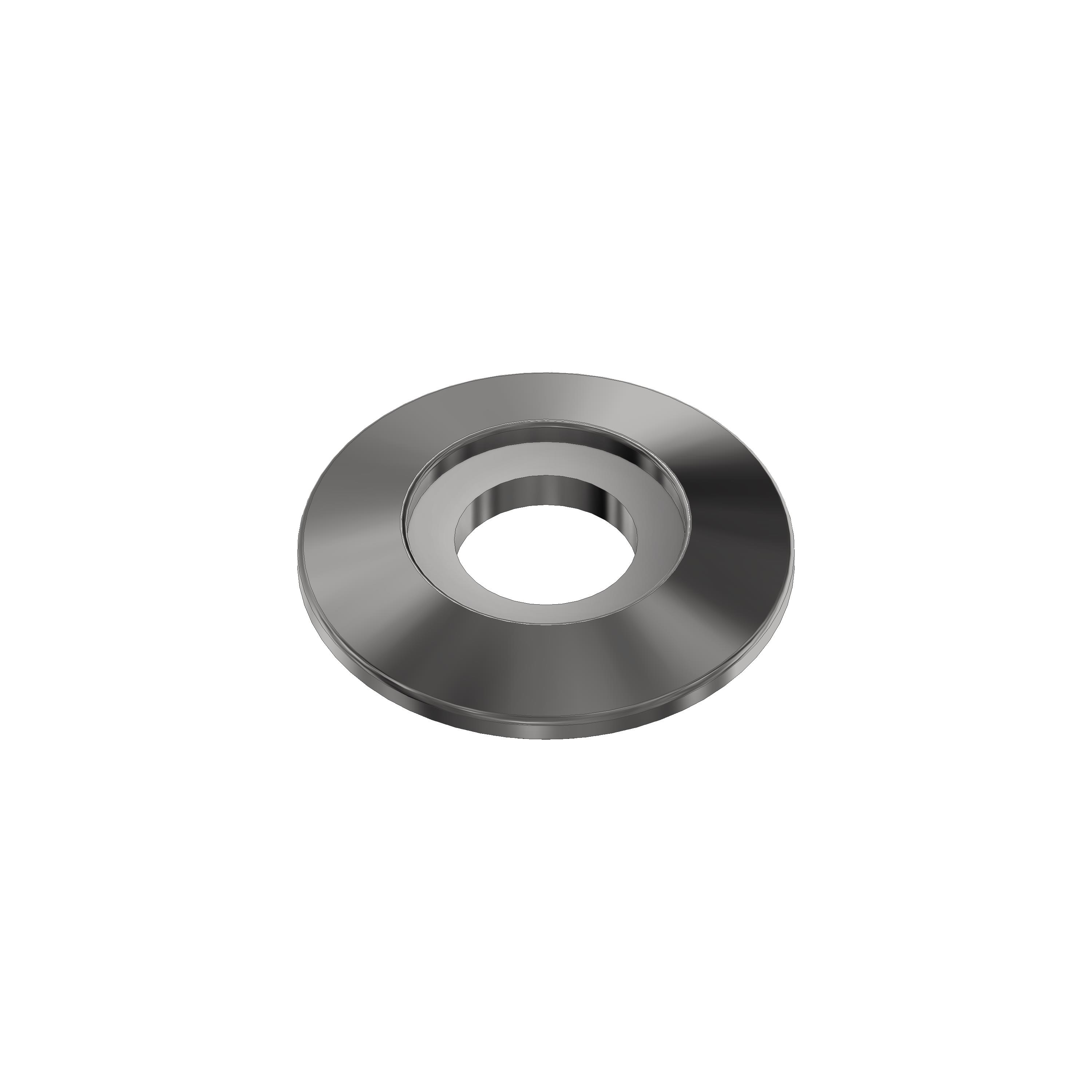 Trapezscheibe Ø30x4 mm BLANK mit Ausdrehung Ø16,7x1,5 mm und Durchgangsbohrung Ø11 mm Wst. 1.0718 / Automatenstahl für Beschichtung