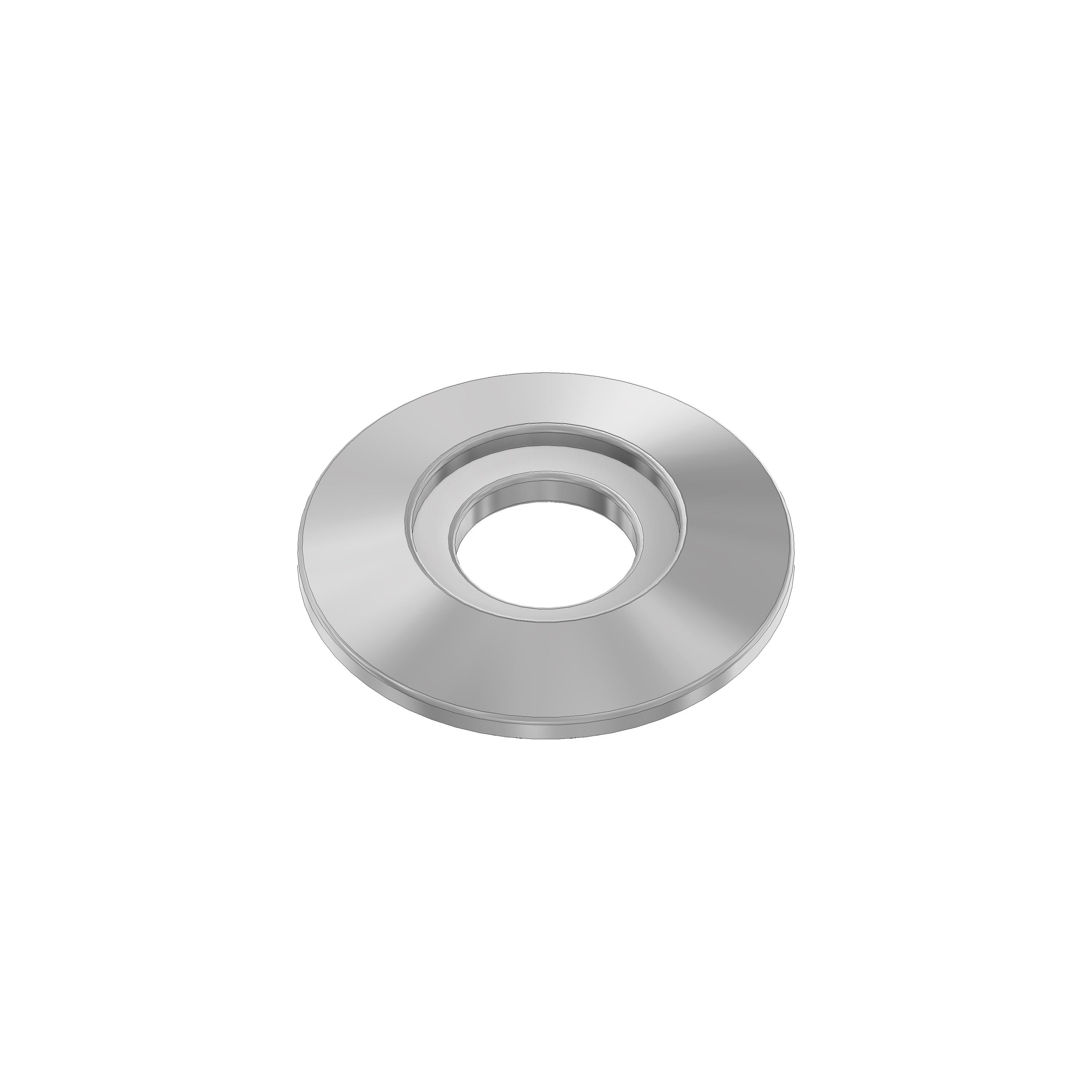 V2A Trapezscheibe Ø30 x 4 mm mit Ausdrehung Ø16,2 x 1,5mm und Durchgangsbohrung Ø11 mm