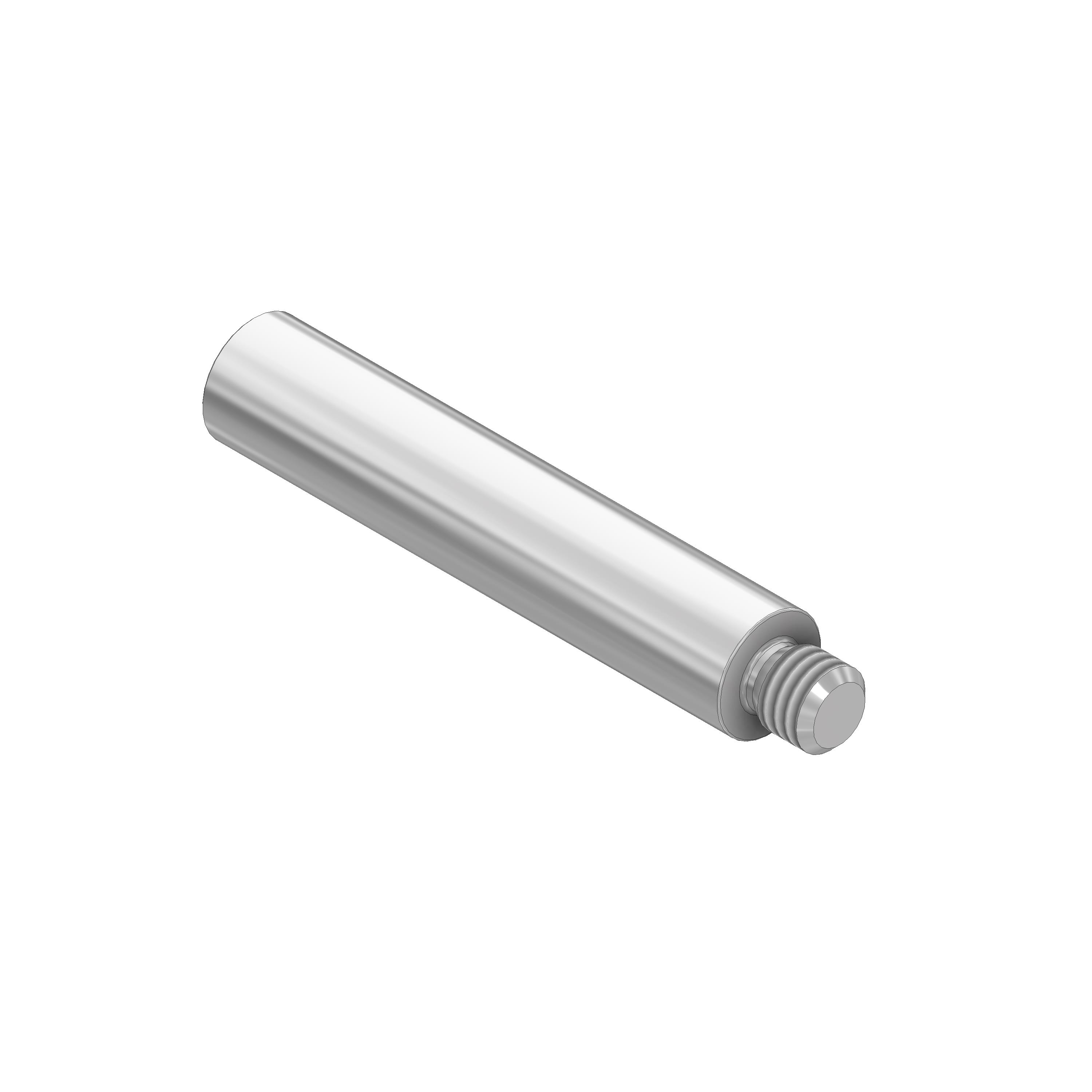 V2A Stift Ø12 x 68 mm mit Außengewinde M8 x 10 mm und Innengewinde M6 x 20 mm