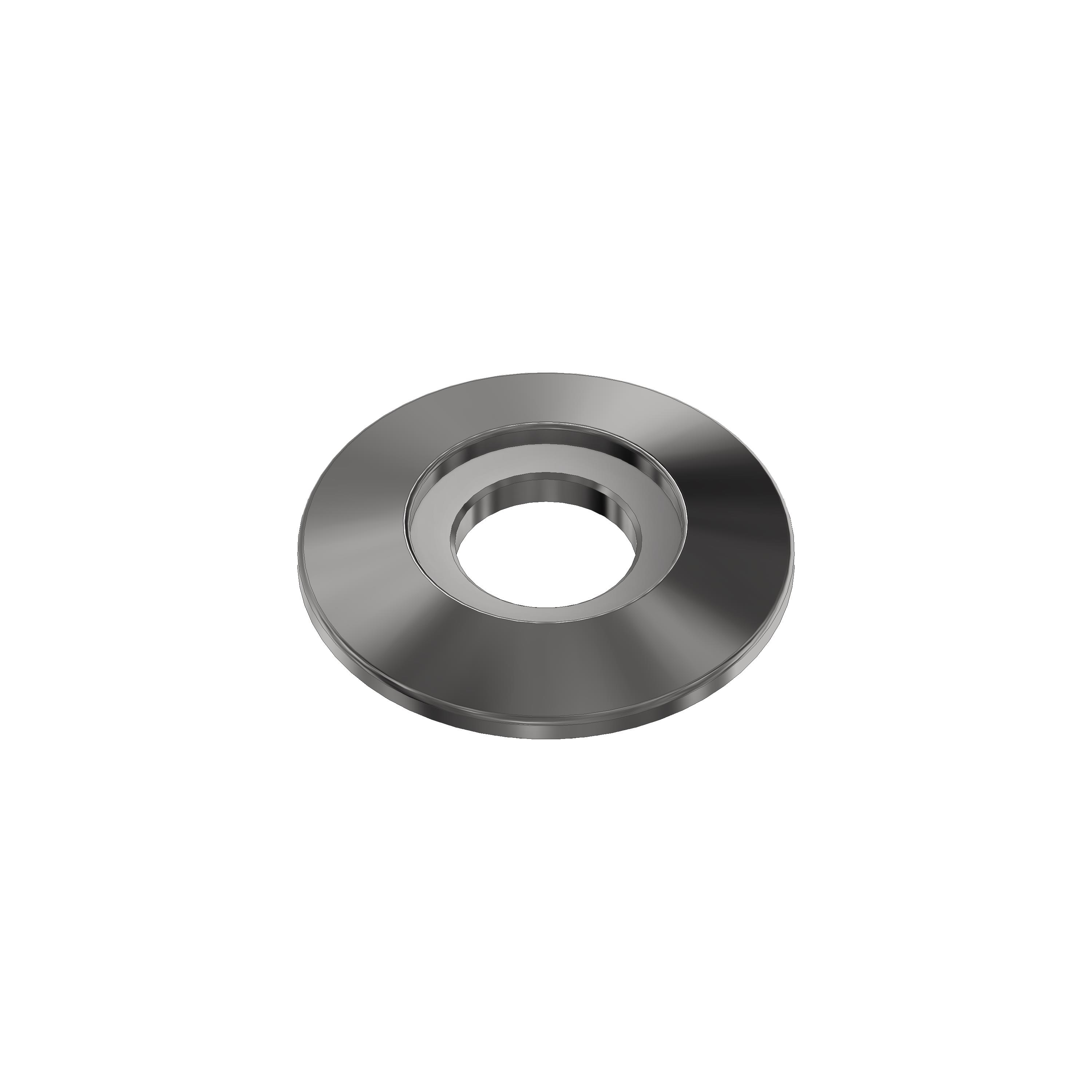 Trapezscheibe Ø30x4 mm BLANK mit Ausdrehung Ø16,5x1,5 mm und Durchgangsbohrung Ø11 mm Wst. St 52, zum verchromen, Oberfl. glatt, OHNE Drehrillen feinstgedreht