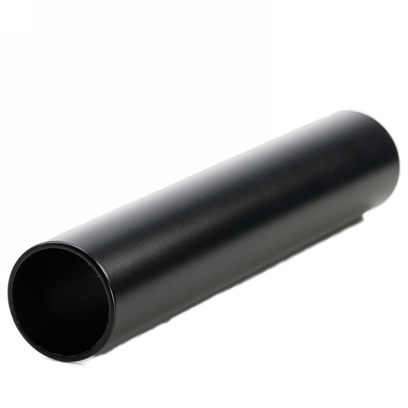 Distanz Ø30 150-199mm RAL9005 Korn 400, außen entgratet 1.4301, geschliffen, ohne Trapezscheibe