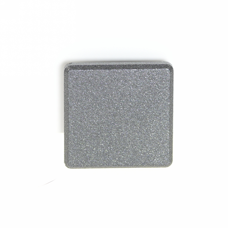 Quadrat-Abdeckkappe in P7 33x33x9 mm für 30mm Bohrung beschichtet in P7 Feinstruktur