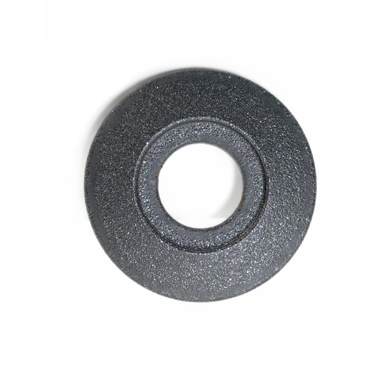 Trapezscheibe Ø30x4 mm in P7 mit Ausdrehung Ø16,7x1,5 mm und Durchgangsbohrung Ø11 mm beschichtet in P7 Feinstruktur